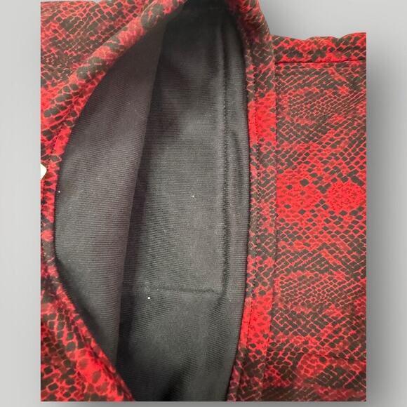 LOVANT Red Snake Print Flared Cargo Pants - Heavyweight, Y2K Style  Sz 32 L29 - Picture 9 of 9